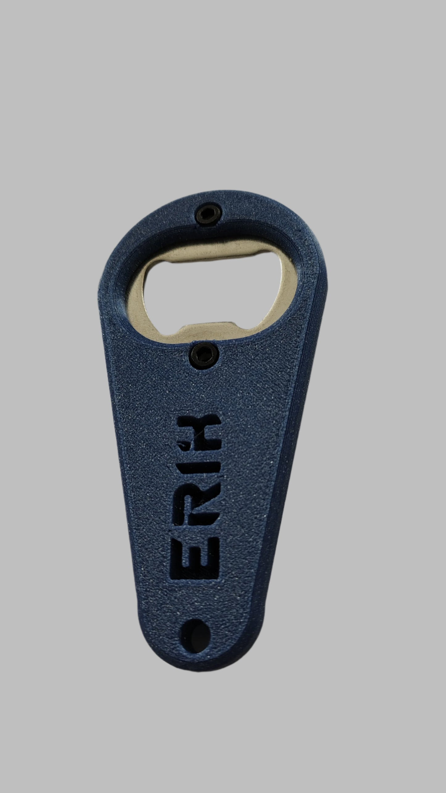 Personalised bottle opener, keyring.